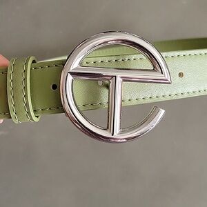 Telfar Logo Belt Silver / Drab Size S